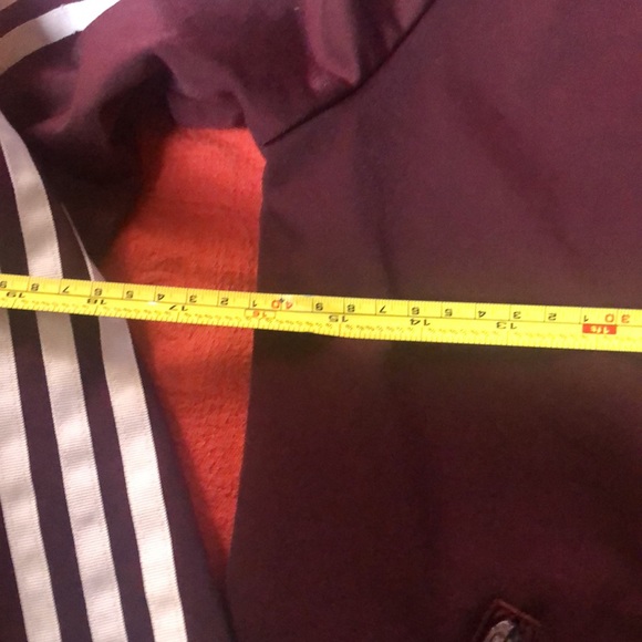 Adidas RARE awesome trefoil track coat with banded writing on back Sz XS EUC - Picture 6 of 10